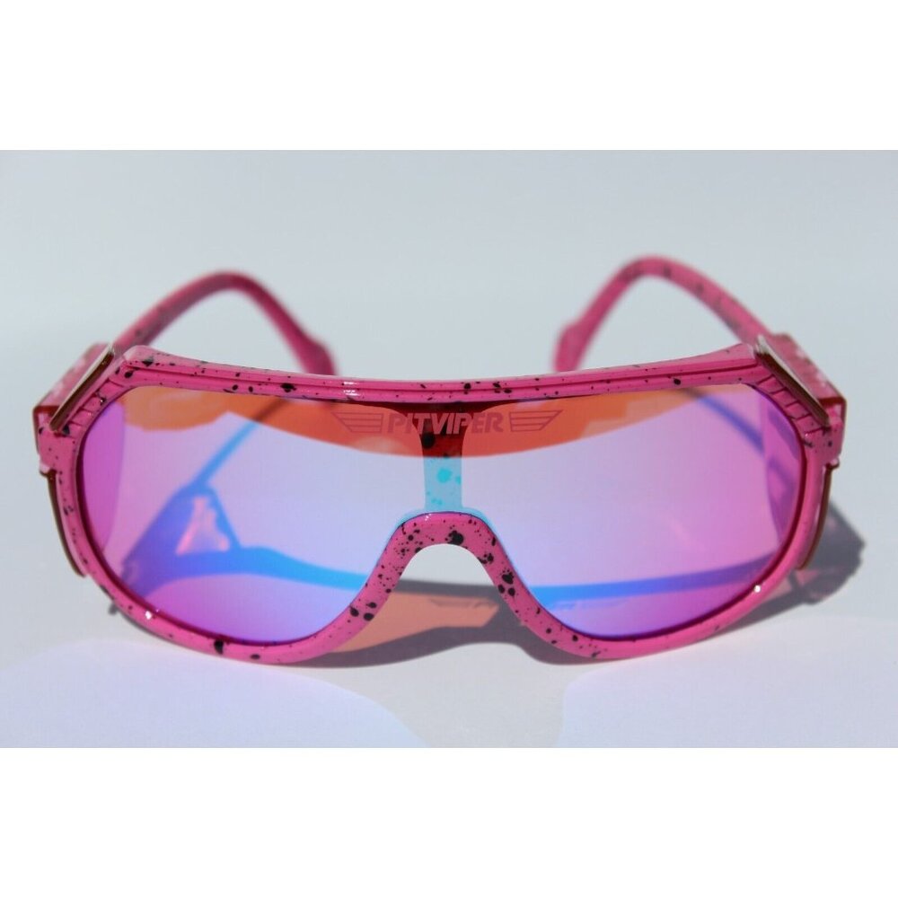 PIT VIPER The Crawdaddy Climax Grand Prix Sunglasses Pink/Blue NEW - Picture 2 of 8